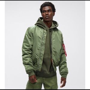 Alpha MA-1 Bomber Jacket - Slim Fit